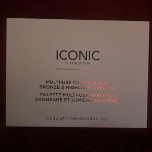 Iconic London Multi- Use cream Blush, Bronze, & Highlight Palette